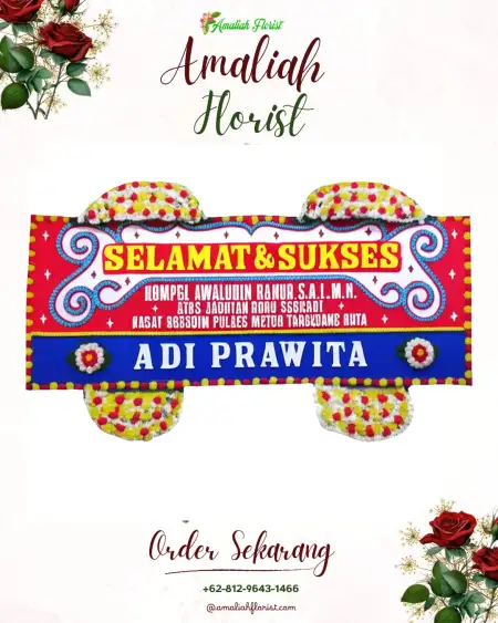 Papan Bunga Ucapan Selamat Harau
